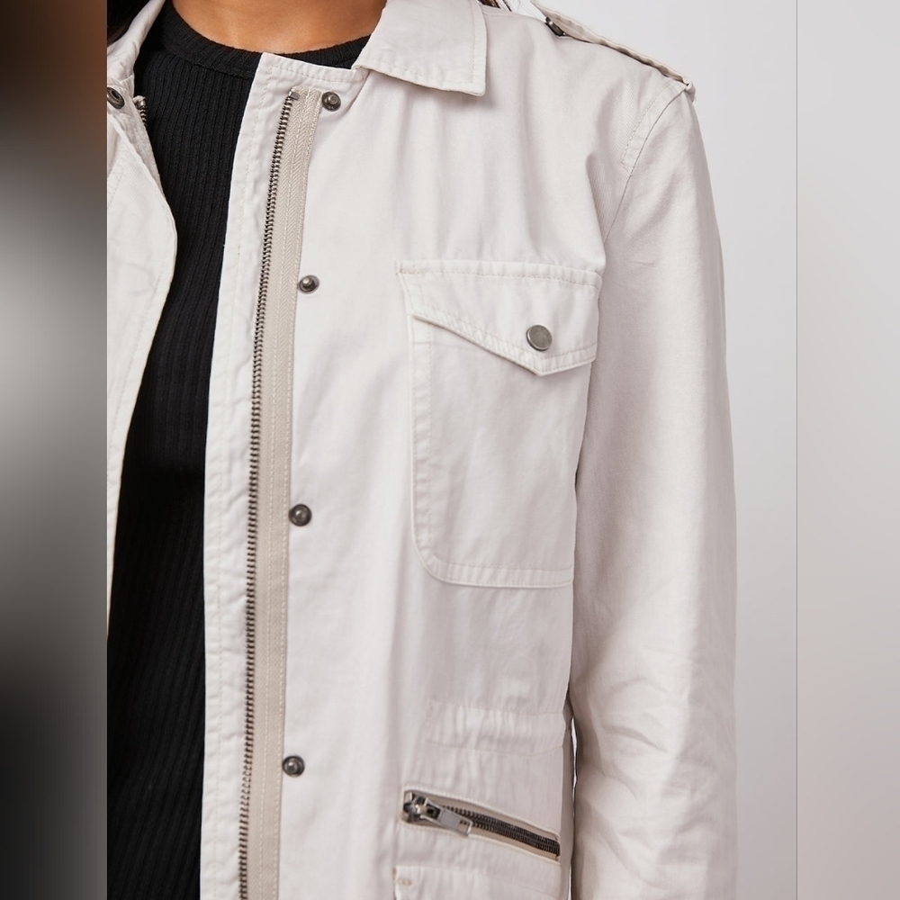 Rails 'Miller' Military Cotton Utility Jacket | Cream | Size M | NWT - Picture 5 of 12